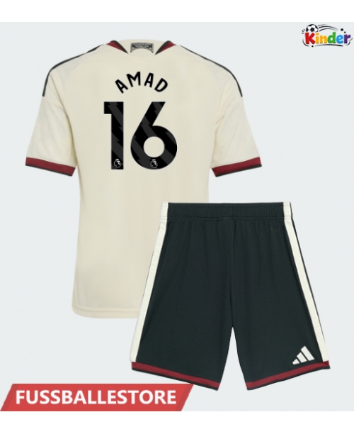 Günstige Manchester United Amad Diallo #16 3rd trikot Kinder 2026-27 Kurzarm (+ Kurze Hosen)